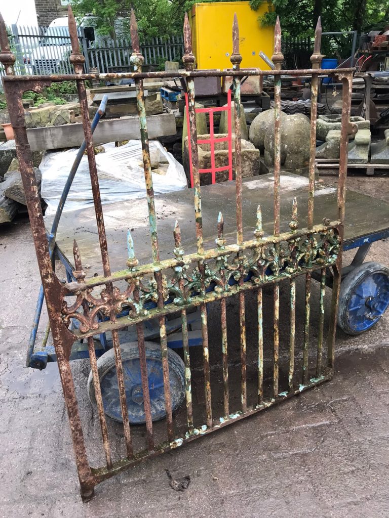 Wrought cast ironwork Gate reclaimed from a Scottish Estate mid 19th Century extremely well made with very ornate detail